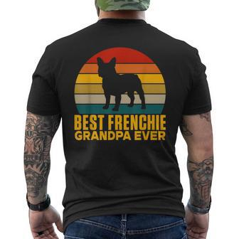 Best Frenchie Grandpa Ever Frenchie Grandpa Mens Back Print T-shirt - Seseable