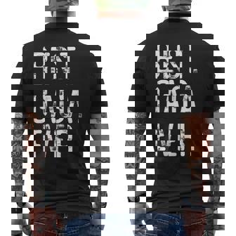 Best Gaga Ever Father’S Day Gift For Gaga Mens Back Print T-shirt | Seseable UK