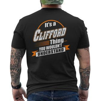 Best Gift For Clifford Clifford Named Mens Back Print T-shirt - Seseable