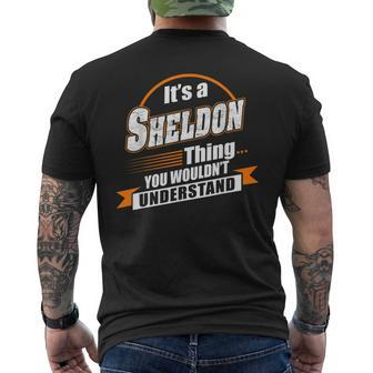 Best Gift For Sheldon Sheldon Named Mens Back Print T-shirt - Seseable