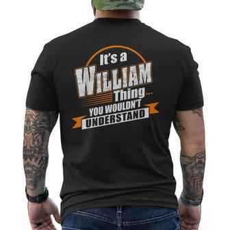 Best Gift For William William Named Mens Back Print T-shirt - Seseable