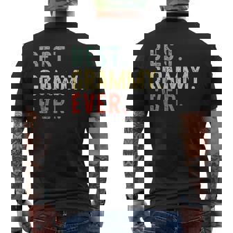 Best Grammy Ever Cool Funny Vintage Gift Christmas Mens Back Print T-shirt - Seseable