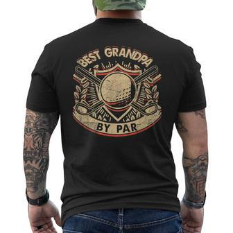 Best Grandpa By Par Daddy Fathers Day Golf Fathers Day Men's T-shirt Back Print - Thegiftio UK