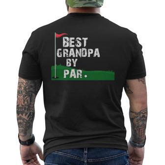 Best Grandpa By Par Fathers Day V2 Men's T-shirt Back Print - Seseable