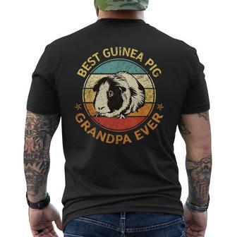 Best Guinea Pig Grandpa Ever Funny Fathers Day Gift For Mens Mens Back Print T-shirt - Seseable