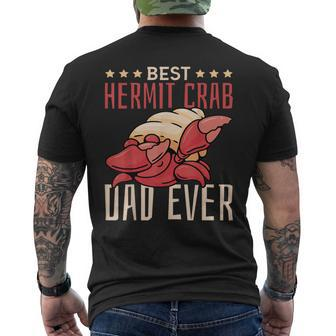 Best Hermit Crab Dad Ever Funny Hermit Crab Dabbing Mens Back Print T-shirt - Seseable