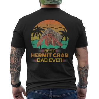 Best Hermit Crab Dad Ever Funny Hermit Crab Lover Mens Back Print T-shirt - Seseable