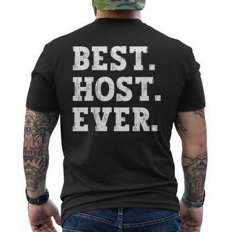 Best Host Ever Funny Host Mens Back Print T-shirt - Seseable