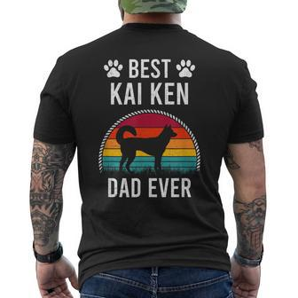 Best Kai Ken Dad Ever Dog Lover Men's Back Print T-shirt | Mazezy