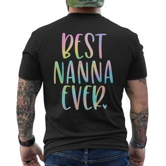 Best Nanna Ever Gifts Mothers Day Tie Dye Mens Back Print T-shirt - Seseable