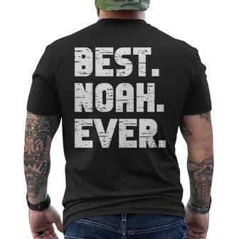 Best Noah Ever Popular Birth Names Noah Costume Mens Back Print T-shirt - Seseable