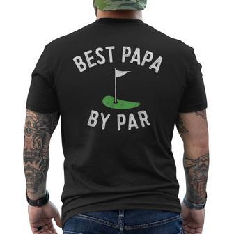 Mens Best Papa By Par Golf Shirt Fathers Day Grandpa Men's Back Print T-shirt | Mazezy DE