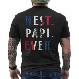 Best Papi Ever Dominican Flag Mens Back Print T-shirt - Seseable