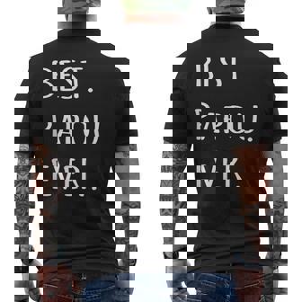 Best Papou Ever Greek Word For Grandpa T Men's Back Print T-shirt | Mazezy