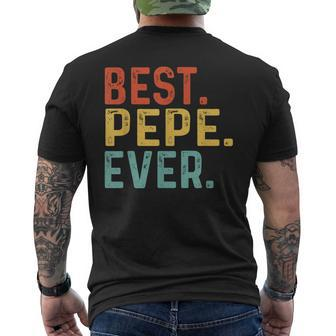 Best Pepe Ever Retro Vintage Unique Gifts For Pepe Mens Back Print T-shirt - Seseable