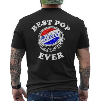 Best Pop 1 Dad Ever Men's Crewneck Short Sleeve Back Print T-shirt