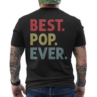 Best Pop Ever Design For Grandpa Or Dad Gift For Mens Mens Back Print T-shirt - Seseable
