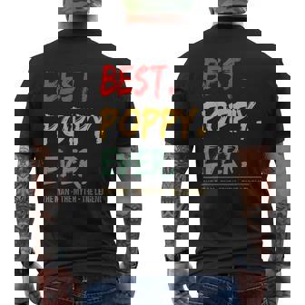 Best Poppy Ever The Man The Myth The Legend From Grandchild Gift For Mens Mens Back Print T-shirt - Seseable