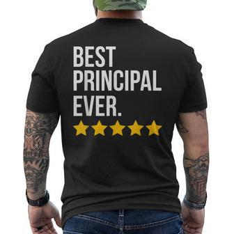 Best Principal Ever Funny School Principal Mens Back Print T-shirt - Seseable