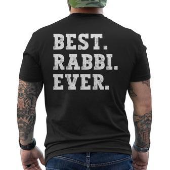 Best Rabbi Ever Funny Rabbi Mens Back Print T-shirt - Seseable