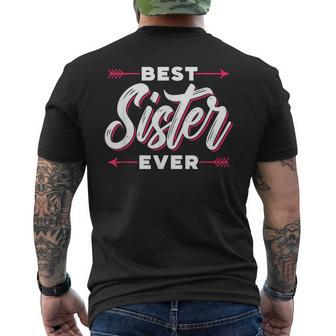 Best Sister Ever Team Friendship Friend Sisters Mens Back Print T-shirt - Seseable