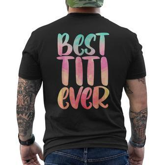 Best Titi Mothers Day With Best Titi Ever Design Mens Back Print T-shirt - Seseable