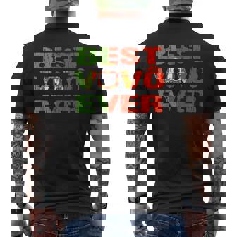 Best Vovo Ever Portuguese Grandpa Portugal Flag Men's Back Print T-shirt | Mazezy