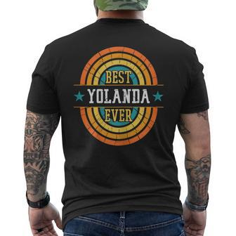 Best Yolanda Ever Funny Yolanda Name Mens Back Print T-shirt - Seseable