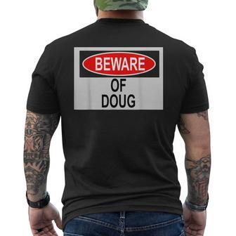 Beware Of Doug Men's T-shirt Back Print - Seseable