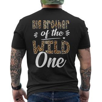 Big Brother Of The Wild One Zoo Themed 1St Birthday Party Mens Back Print T-shirt - Thegiftio UK