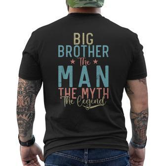Big Brother The Man The Myth The Legend Big Brother Mens Back Print T-shirt - Seseable