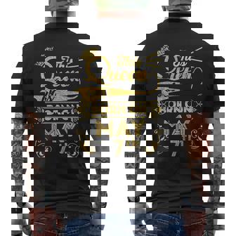 Birthday Queen On May 7Th Taurus Birthday Shirt Men's Back Print T-shirt | Mazezy