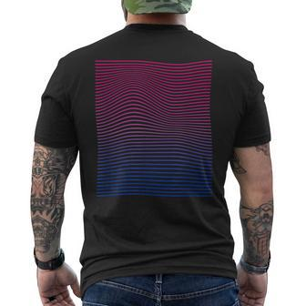 Bisexual Pride Subtle Bi Men's Back Print T-shirt | Mazezy