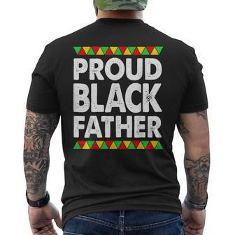 Black African Men Proud Black Father Empowerment Mens Back Print T-shirt | Mazezy
