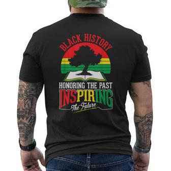 Black History Honoring Past Inspiring Future Junenth Mens Back Print T-shirt - Thegiftio UK