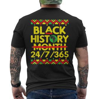 Black History Month 2023 Black History 247365 Melanin Men's T-shirt Back Print - Seseable