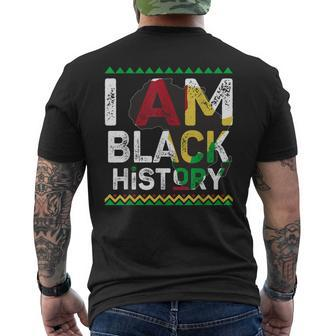 I Am Black History Month African American Pride Celebration V28 Men's T-shirt Back Print - Seseable