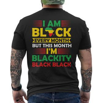 Im Black Black History Month African Bhm Pride Men's T-shirt Back Print - Seseable