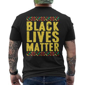 Black History Month Black Pride Black Lives Matter Men's T-shirt Back Print - Seseable