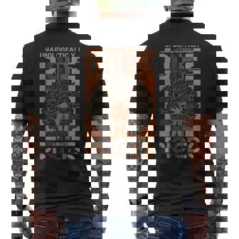 Black History Unapologetically Dope Pisces Melanin Horoscope Men's Back Print T-shirt | Mazezy