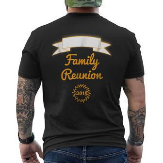 Blank Family Reunion Writein Your Own Last Name Mens Back Print T-shirt - Seseable