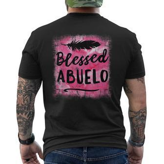 Blessed Abuelo Puerto Rico Grandpa Fathers Day Men's Back Print T-shirt | Mazezy