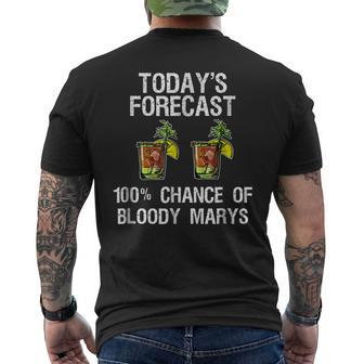 Bloody Mary - Todays Forecast Men's Back Print T-shirt | Mazezy