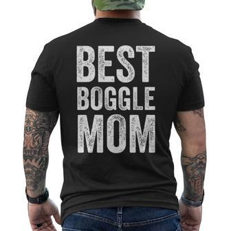 Boggle Mom Board Game Men's Back Print T-shirt | Mazezy