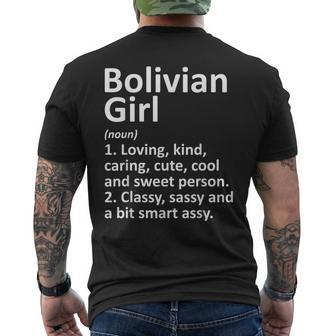 Bolivian Girl Bolivia Country Home Roots Descent Men's T-shirt Back Print - Seseable