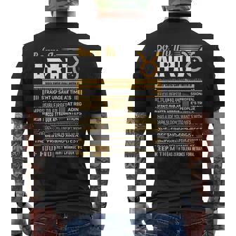 Born In April Taurus Birthday Men's Back Print T-shirt | Mazezy