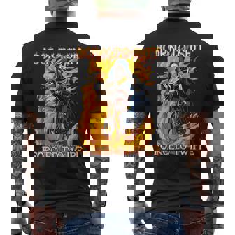 Born To Shit Forced To Wipe Motorbike Skull Riding Men's Back Print T-shirt | Mazezy