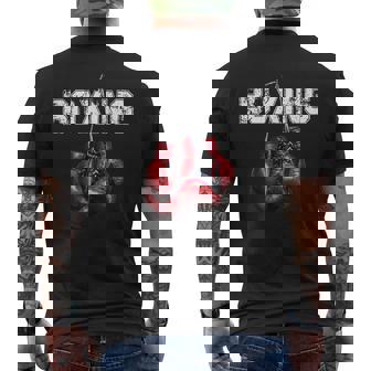 Boxing - I Love Boxing Men's Back Print T-shirt | Mazezy