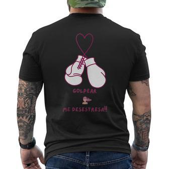 Boxing Tank Training Sports Top Boxeo Entreno Deportes Rosa Mens Back Print T-shirt | Mazezy
