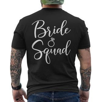 Bride Squad Wedding Bridesmaid Bridal Men's T-shirt Back Print - Seseable